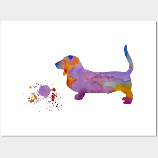 Basset hound Posters and Art